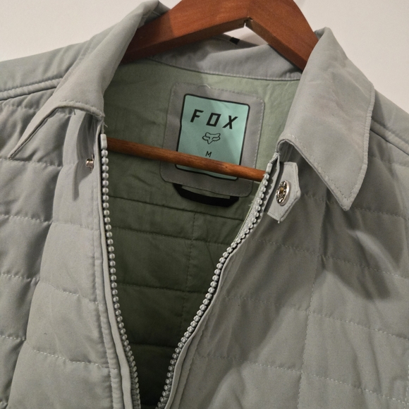 Fox Quilted Jacket in Mint Teal - Picture 2 of 2